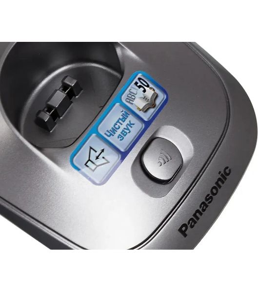 Телефон беспроводной (DECT) Panasonic KX-TG2511RUM (металик) АОН, Caller ID,спикерфон на трубке,переход в Эко режим одним нажатием