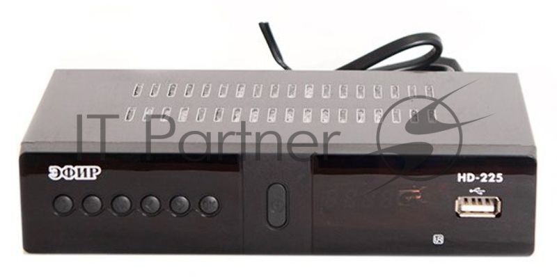 Ресивер эфирный цифровой DVB-T2/C HD HD-225 метал, дисплей DOLBY DIGITAL, Эфир