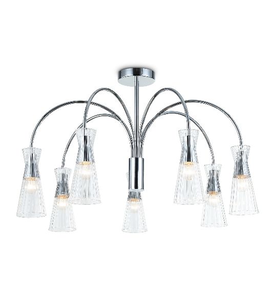 Люстра Ambrella light LH55653/7 СH/CL хром/прозрачный E14*7 max 40W D745*460