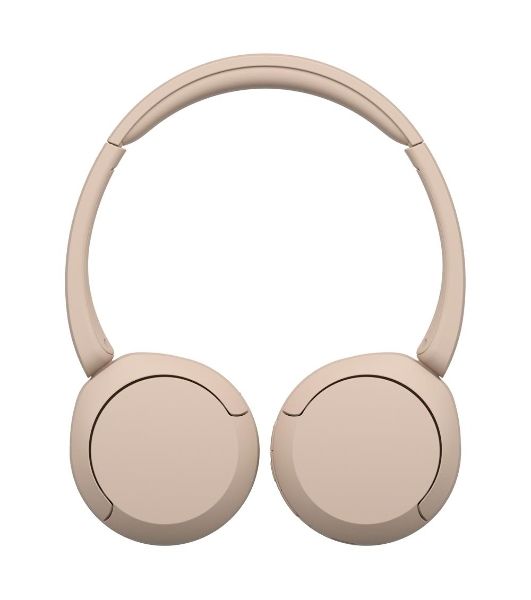 Беспроводные наушники Sony WH-CH520 бежевый, накладные, Bluetooth, быстрая зарядка, до 50 ч