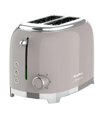 Тостер Tesler TT-260, серый, 815 Вт, 2 слота