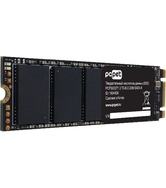 Накопитель SSD PC Pet SATA III 2Tb PCPS002T1 M.2 2280 OEM