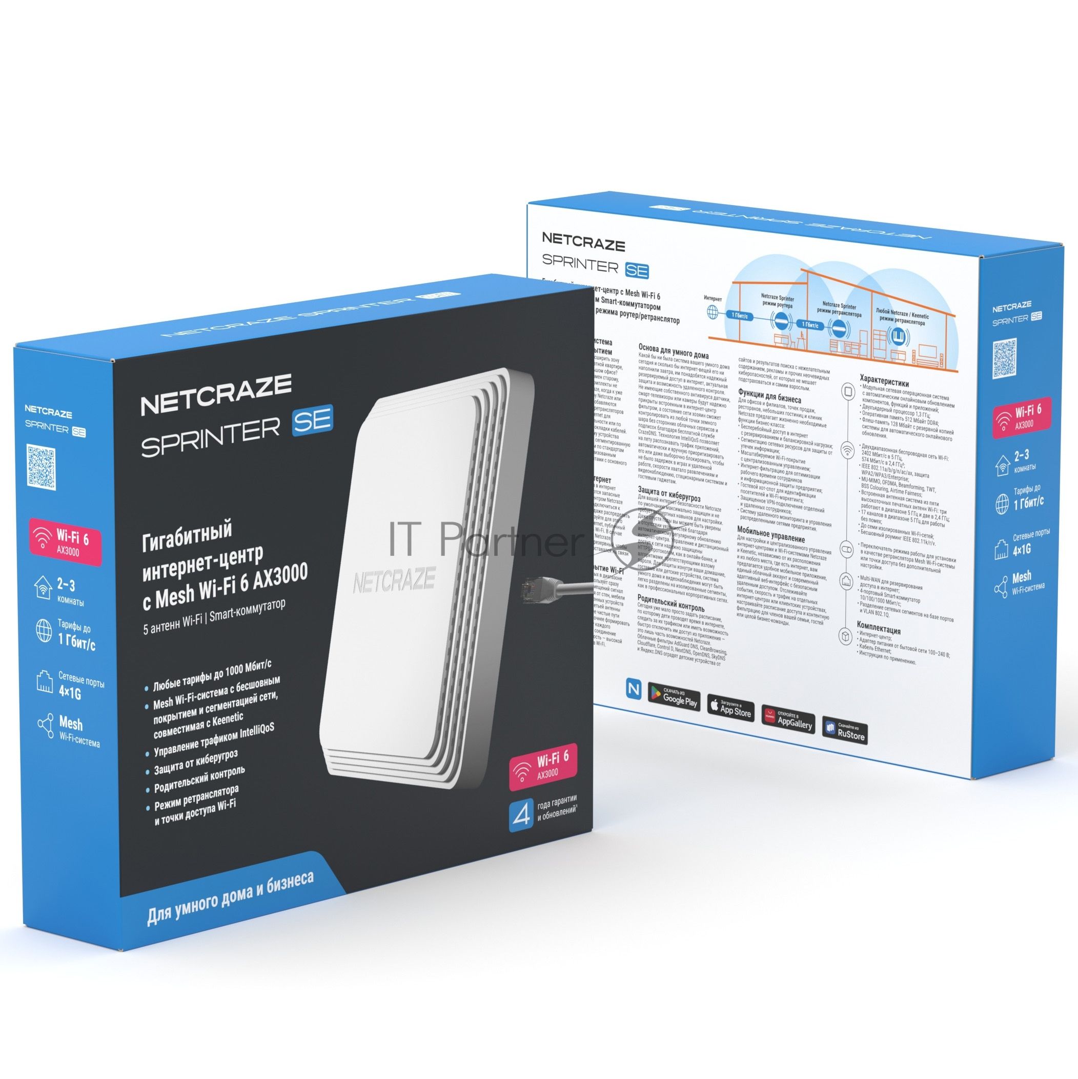 Беспроводной маршрутизатор Netcraze Sprinter SE (NC-3712)
