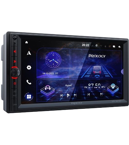 Автомагнитола Prology MPA-220 DSP, 2 DIN, 7", Android 10, Bluetooth, USB Type-A, AUX, GPS, 4G, пульт ДУ