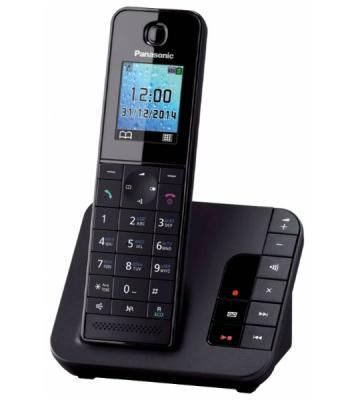 Телефон беспроводной (DECT) Panasonic KX-TGH220RUB черный АОН, Caller ID, "Радионяня"