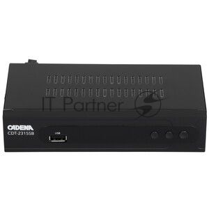 Приставка для цифрового ТВ Cadena CDT-2315SB черный, DVB-T2, DVB-T, HDMI, USB 2.0