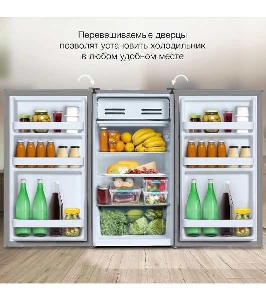 Холодильник Hyundai CO1003 серебристый однокамерный 93л