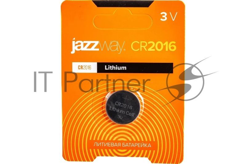 Элемент питания литиевый CR2016 3В BL-1 (блист.1шт) JazzWay 2852830