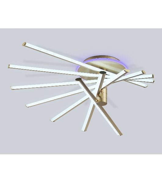 Потолочный светодиодный светильник Ambrella light FL6244 GD золото 125W 3000K-6400K+RGB 900*750*230 (ПДУ ИК)