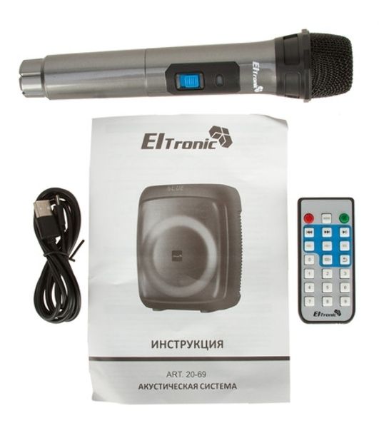 Колонка Eltronic 10" (20-14 DANCE BOX 300) динамик 2шт/10" с TWS 80 Вт черный