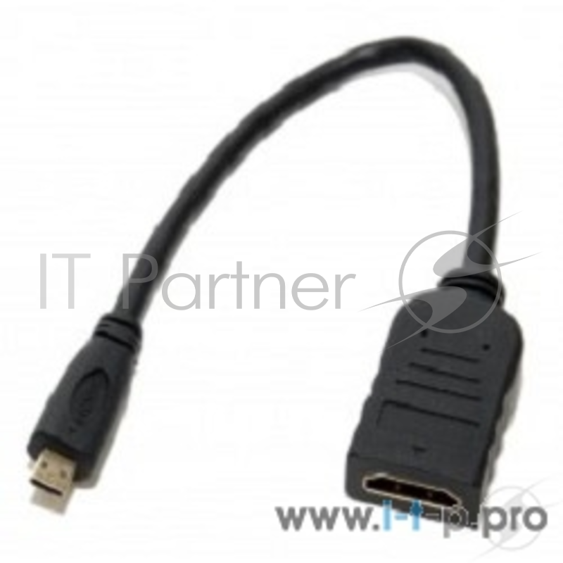 Переходник 5bites Кабель-5bites Адаптер BC-HDM2AF HDMI F / micro HDMI M 1.4B, зол.разъемы