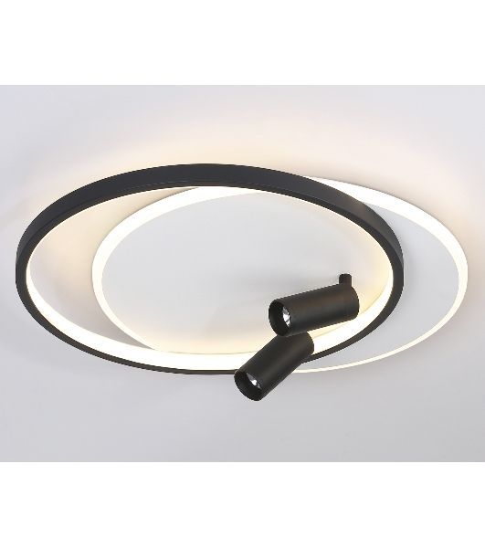 Светильник Ambrella light FL5137/2+2 WH/BK белый/черный 66W 3000K/4200K/6400K+4200K 500*420*130 (ПДУ ИК)