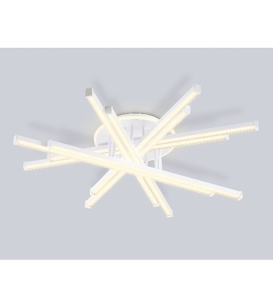 Потолочный светодиодный светильник Ambrella light FL6275 WH белый 134W 3000K-6400K 800*800*165 (ПДУ ИК)