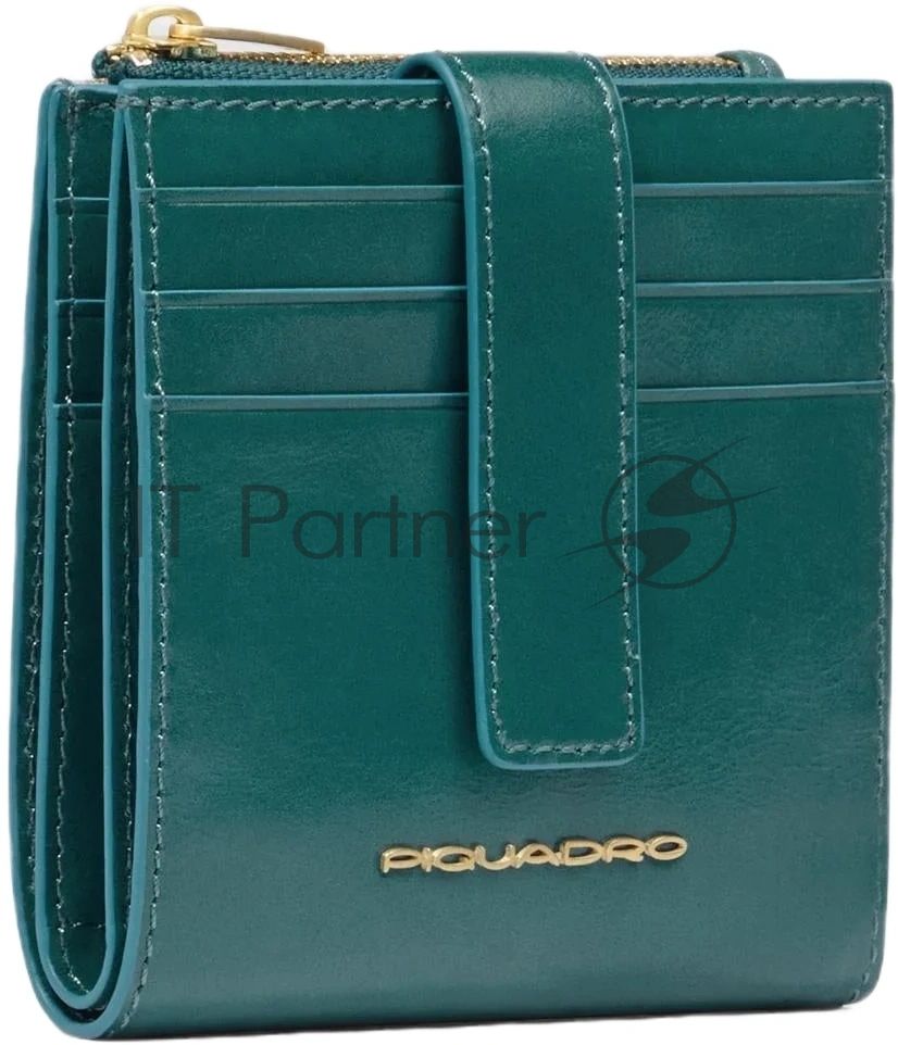 Картхолдер Piquadro Blue Square PP6843B2R/OT3 синий петроль, натуральная кожа
