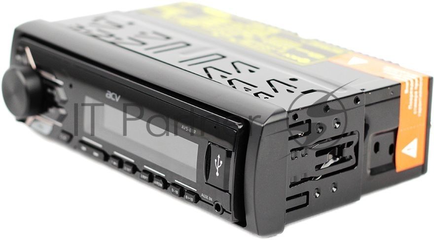 Автомагнитола ACV AVS-811R, 1 DIN, USB Type-A, AUX, съёмная панель
