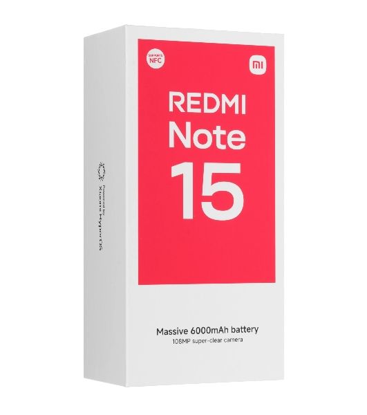 Смартфон Xiaomi Redmi Note 15, 8/256Gb, черный