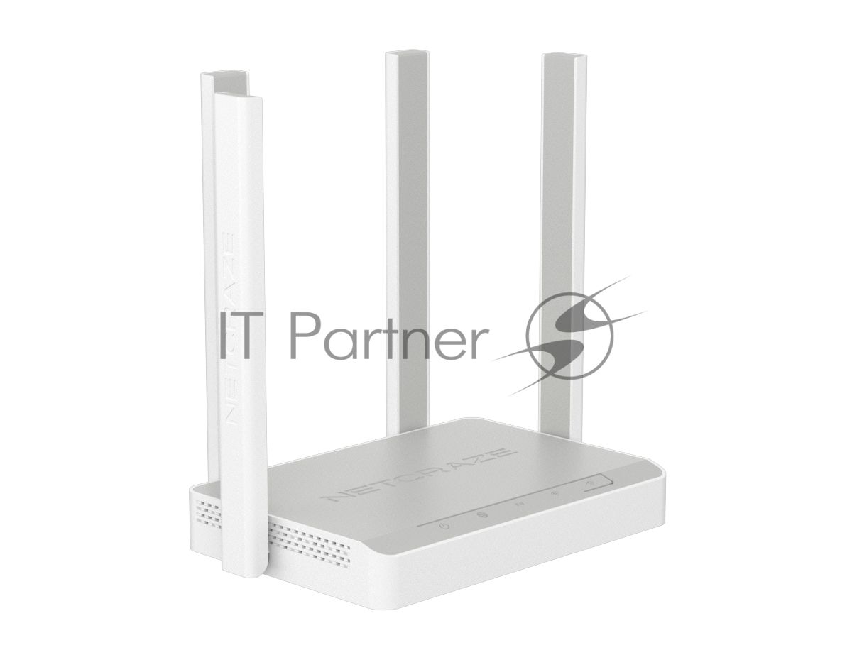 Гигабитный интернет-центр Netcraze Speedster (NC-3013) с Mesh Wi-Fi 5 AC1200, 4-портовым Smart-коммутатором и переключателем режима роутер/ретранслятор