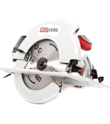 Дисковая пила RedVerg RD-CS220-85. 2200Вт; диск 235/30мм; 4700 об/мин; пропил: при 90"" - 85 мм, при 45"" - 62 мм; алюм подошва