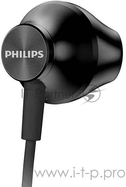 Наушники вкладыши Philips TAUE100BK/00 1.2м черный проводные в ушной раковине