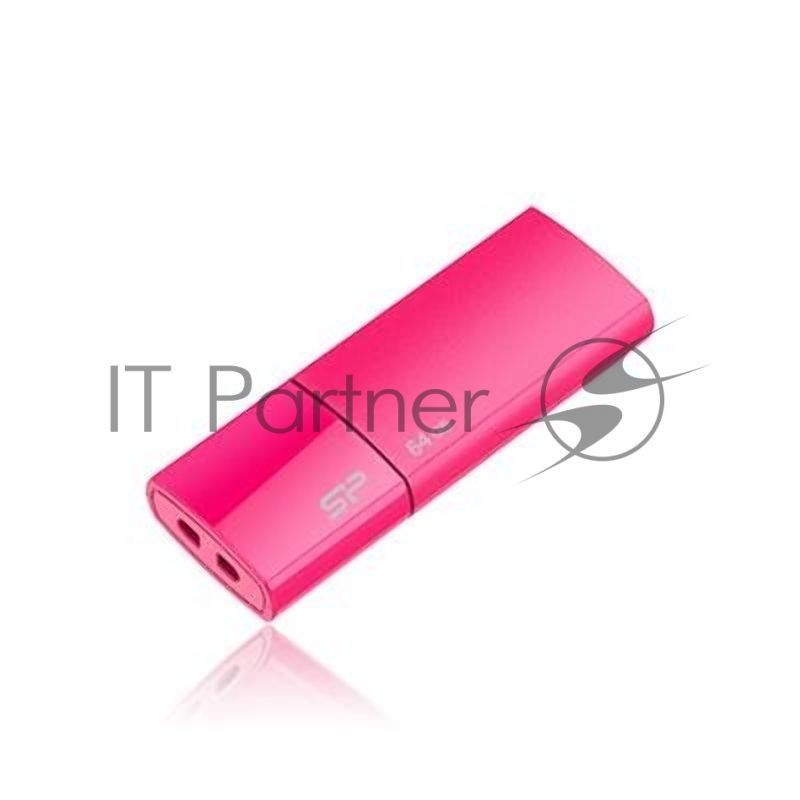 Флешка USB 64Gb, Silicon Power Ultima U05, USB 2.0, Розовый