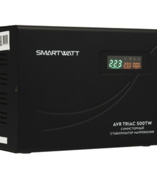 Стабилизатор напряжения Smartwatt AVR Triac 500TW 500ВА черный