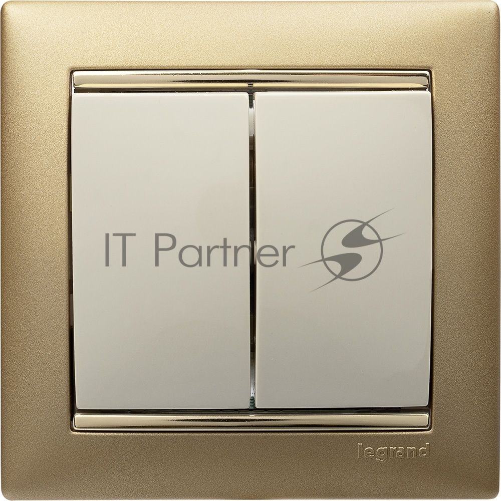 Выключатель Legrand 774305 Valena двухклавишный 10 AX(слоновая кость)