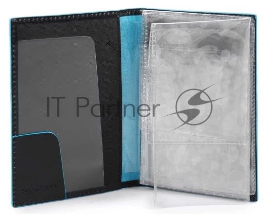 Обложка для документов Piquadro Blue Square PP5256B2/N. черный, натур.кожа
