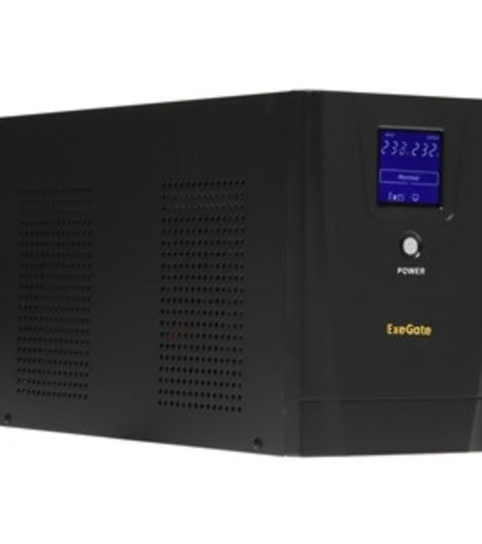 Источник бесперебойного питания Pure Sine Wave ExeGate SinePower UHB-5000.LCD.AVR.6C13.RJ.USB.3U (5000VA/4000W, LCD, AVR, 6*C13, RJ45/11, USB, возможность подключения до десяти внешних батарейных блоков 48В (поставляются отдельно), Rackmount 3U/Tower, мет