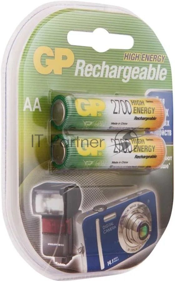 Аккумулятор GP 270AAHC Minions AA NiMH 2700mAh (2шт)