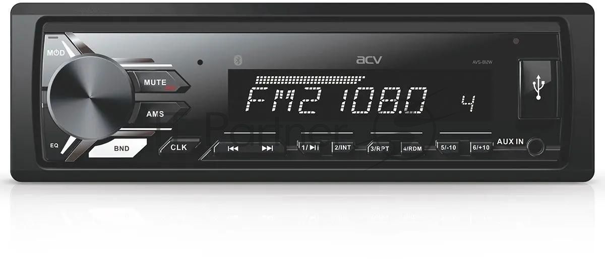 Автомагнитола ACV AVS-812BA, 1 DIN, Bluetooth, USB Type-A, AUX