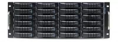 Серверный корпус RSC-4ET, 4U, 24xSATA/SAS HS 3,5/2,5" universal bay, 2* 7mm 2.5" rear HS bay , up to 12"(W) x 13"(D) E-ATX, 12G 24-port EOB BP with 3xSFF-8643, 1200W 1+1 80+ Platinum, 28" slide rail, w/o CPU heatsink, w/o bezel