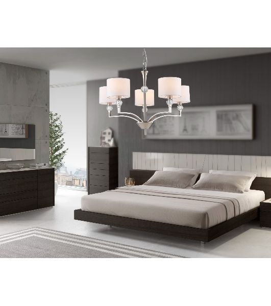 Люстра Ambrella light LH71121/5 SN/WH никель/белый E14/5 max 40W D660*880