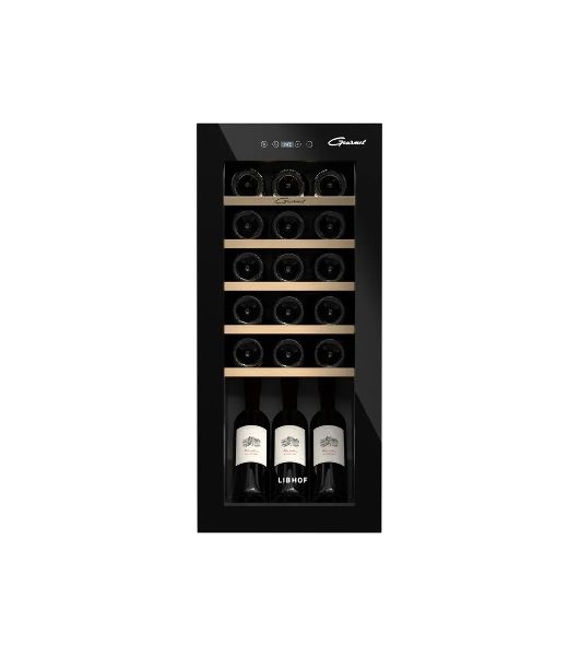 Винный шкаф Libhof GM-18 черный, 53 л, 1 отсек, 18 бут., класс A