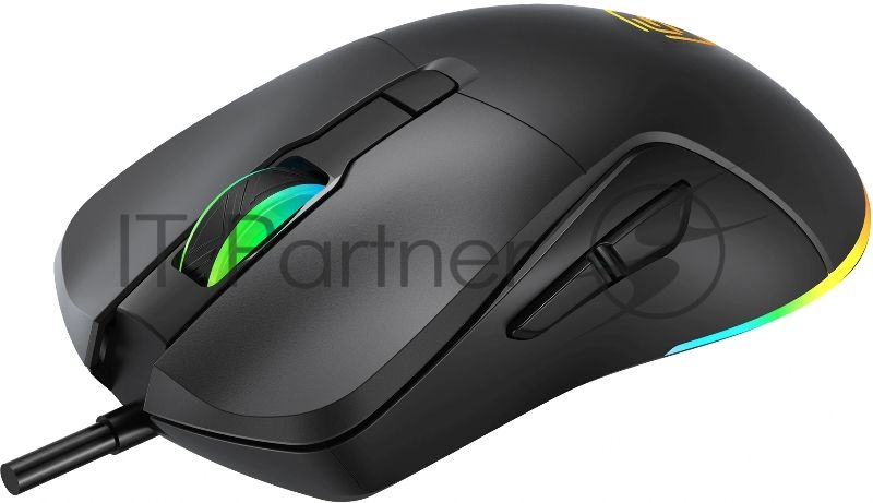 Мышь проводная Oklick 750G черный, 7200 dpi, USB, кнопки - 5