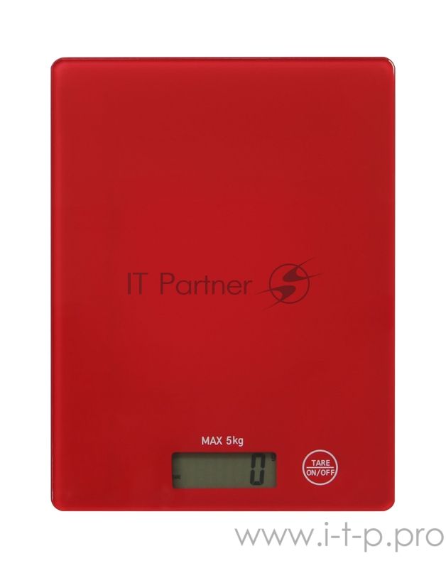 Кухонные весы Willmark WKS-511D (5кг., 385г, 203*153мм, цвета в ассортименте) (Красный)