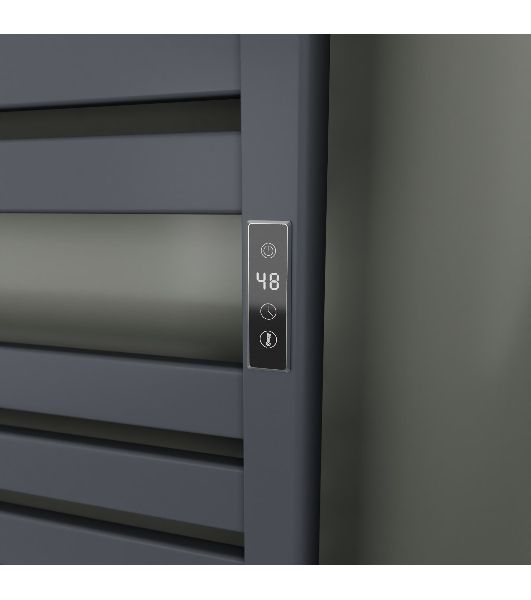 Полотенцесушитель дизайнерский электрический BAU Elite Elegant Gun Grey 60х45, подключение справа, т