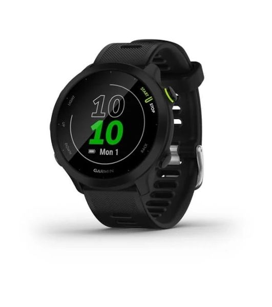 Умные часы Garmin Forerunner 55, 1.04" TFT (TN), 5G, Wi-Fi, Bluetooth, IP68, черный
