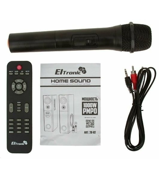 Колонка ELTRONIC 08" (20-82 HOME SOUND) динамик 6шт/2х8"; 2х4"; 2х1.5" комплект 2 колонки черный