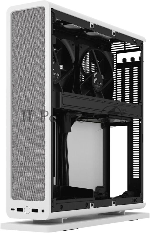 Компьютерный корпус без блока питания Fractal Design Ridge, 2x140mm, 2xUSB-A 3.2 + 1xUSB 3.2 Type-C, SFX PSU Support, mITX White