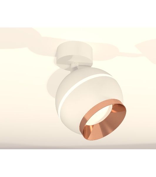 Комплект поворотного светильника Ambrella light XM1101005 SWH/PPG белый песок/золото розовое полированное MR16 GU5.3 LED 3W 4200K(A2202,C1101,N7035)