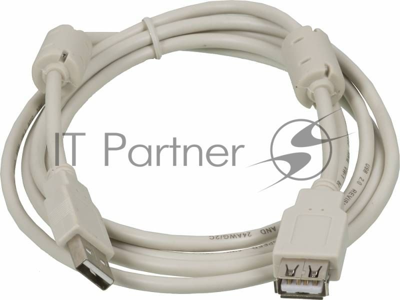 Кабель-удлинитель USB2.0 Ningbo USB A (m)/USB A (f) 1.8м феррит.кольца (USB2.0-AM/AF-1.8M-MG)