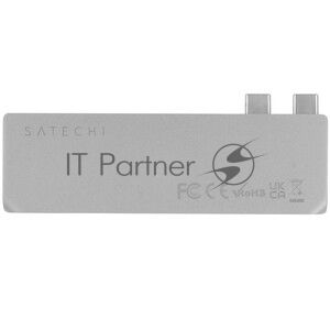 Док-станция Satechi ST-UCPHMIM, USB Type-C, USB 3.0/USB Type-C/RJ-45/Mini jack, USB