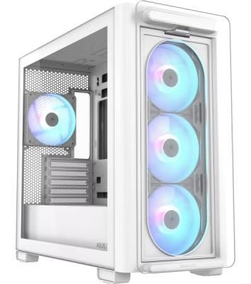 Корпус ASUS A23 Plus White, Mini-Tower, белый, 4 x 120 мм