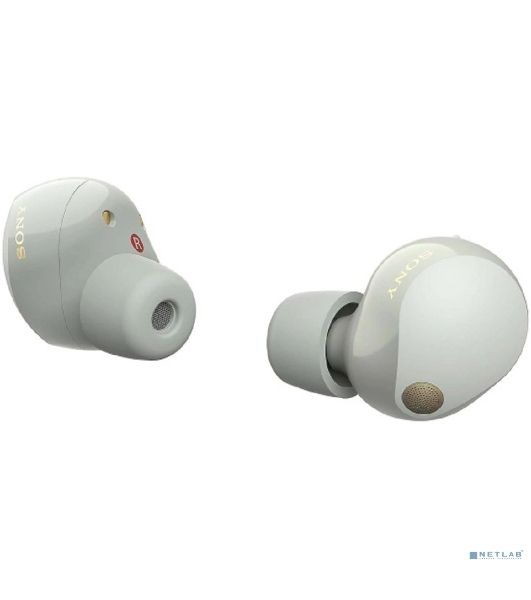 Наушники TWS Sony WF-1000XM5 серебристый, внутриканальные, Bluetooth, активное шумоподавление, беспроводная зарядка, до 8 ч