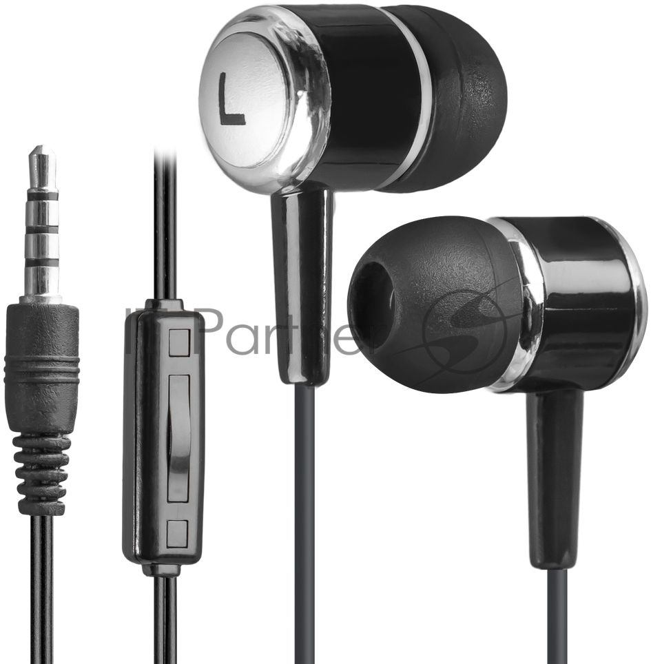 Наушники Defender Pulse 427 черный вставки