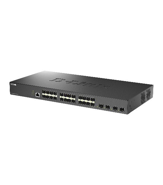 Коммутатор D-Link DGS-1210-28XS/ME/C1A, 24×1 Гбит/с SFP + 4×10 Гбит/с SFP+, управляемый