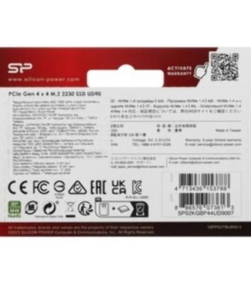 Накопитель SSD Silicon Power PCIe 4.0 x4 2TB SP02KGbP44UD9007 M-Series UD90 M.2 2230