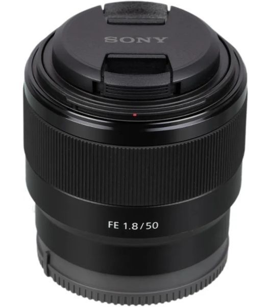 Объектив Sony SEL50F18F.SYX, 50 мм, f/1.8, фикс-объектив, компактный светосильный стандартный объектив с асферическим элементом, Sony E (FE), черный