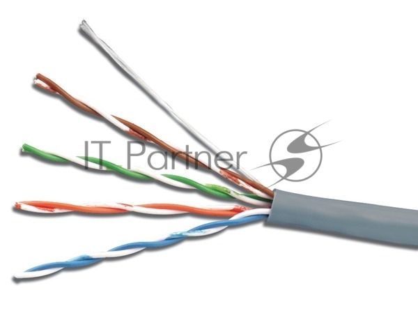Кабель сетевой UTP 4 Pair AWG 26 CCA 305м серый