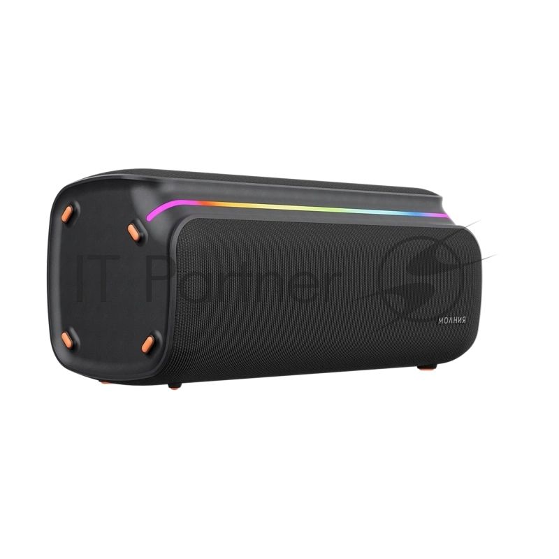 Колонка портативная Ural Молния Бит черный 420W 1.1 BT/3.5Jack/USB-C 10м 8000mAh (без.бат)